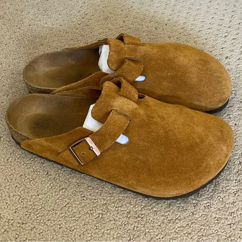 🔴SOLD🔴Birkenstock Boston Soft Footbed In Mink Regular Wide Size 40 US 9-9.5 - Picture 2 of 7